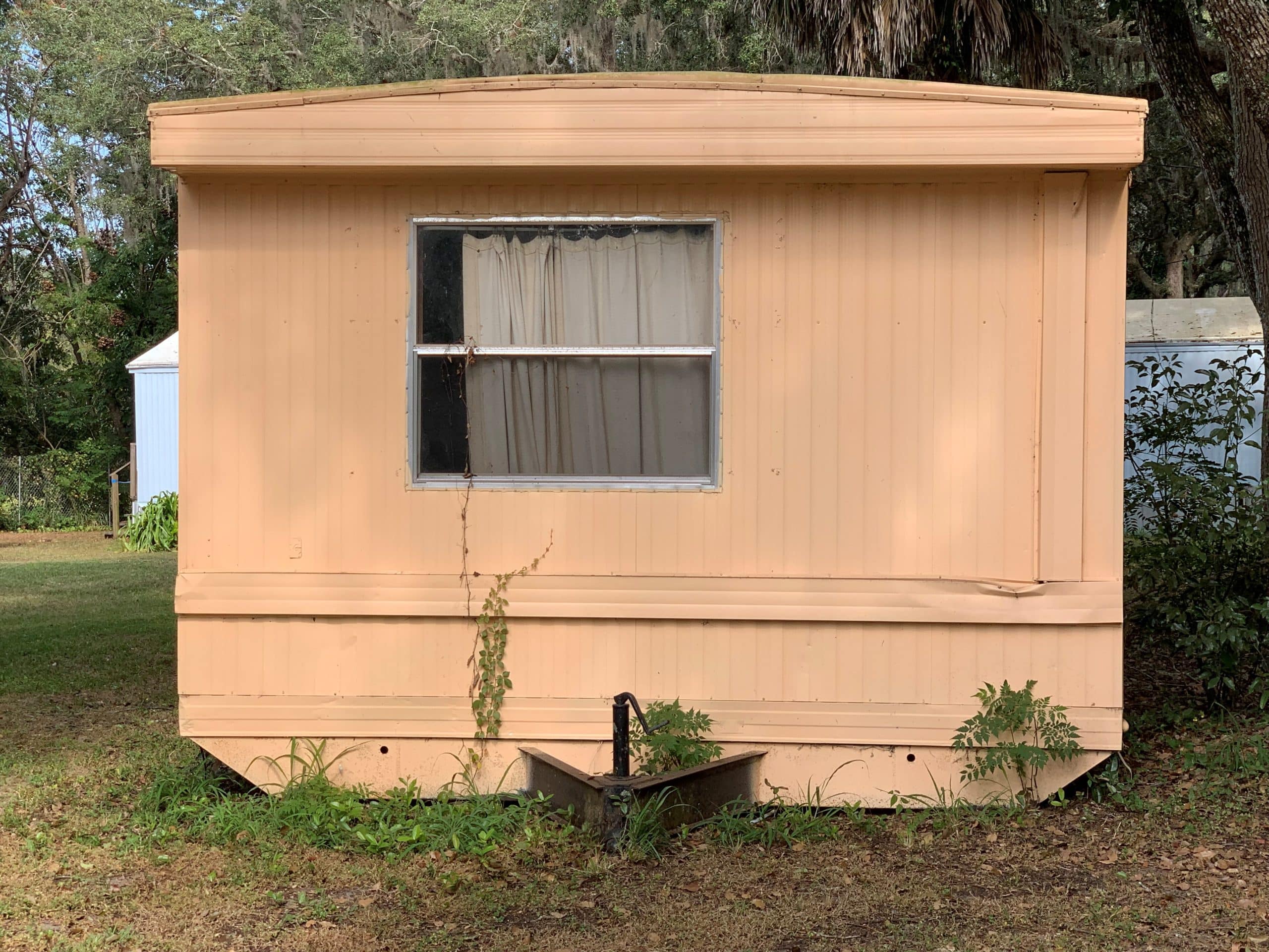 older mobile home