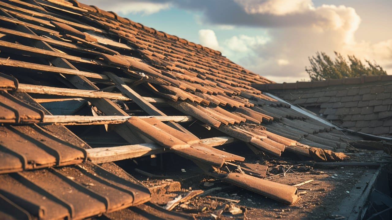 damaged roof